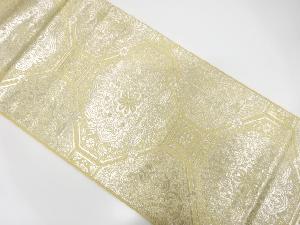 純銀箔花蜀江模様織り出し袋帯